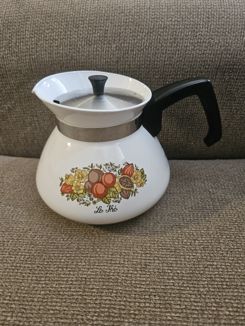 Vintage Corning Ware Spice Of Life 6 Cup Coffee Or Tea Pot With Lid